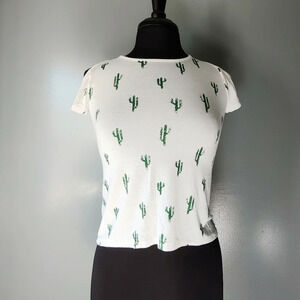 Grayson Social Cold Shoulder Cactus Tee